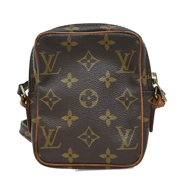 LOUIS VUITTON LV Mini Danube Shoulder Bag Monogram Leather Brown M45268 64EE895 - Picture 3 of 14
